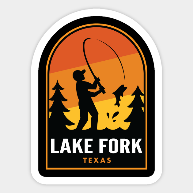 Lake Fork Texas Fishing Lake Fork Sticker TeePublic